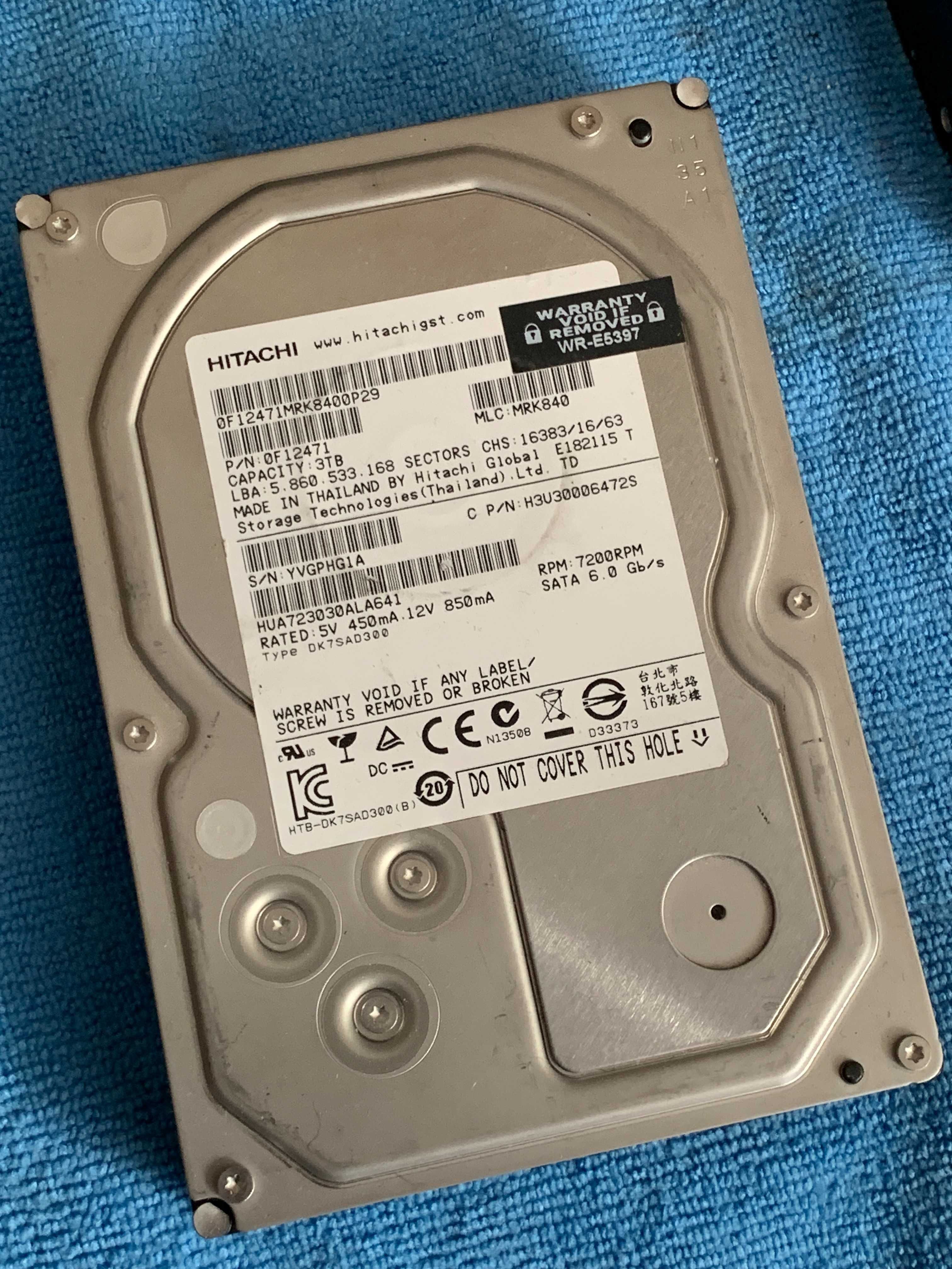 HITACHI HDD 3000 Gb  | 500 Gb | 320 Gb / 3 Тб / Гарантія