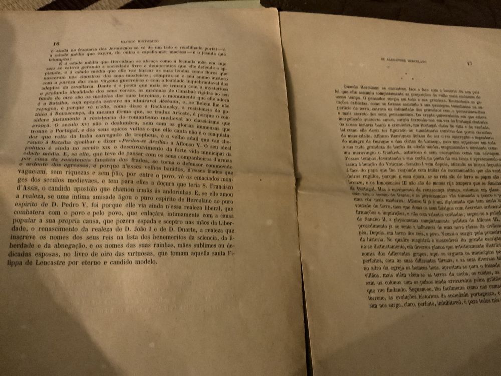 Elogio Historico 1890 - Alexandre Herculano de Carvalho e Araujo