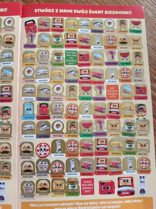 Oświetlenie naklejki biedronka