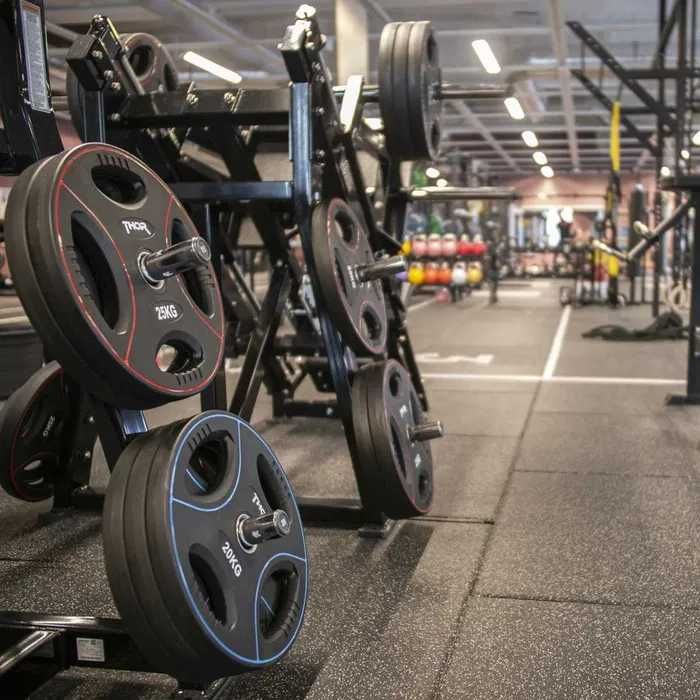 Obciążenia olimpijskie poliuretanowe czarne 2x5 kg
