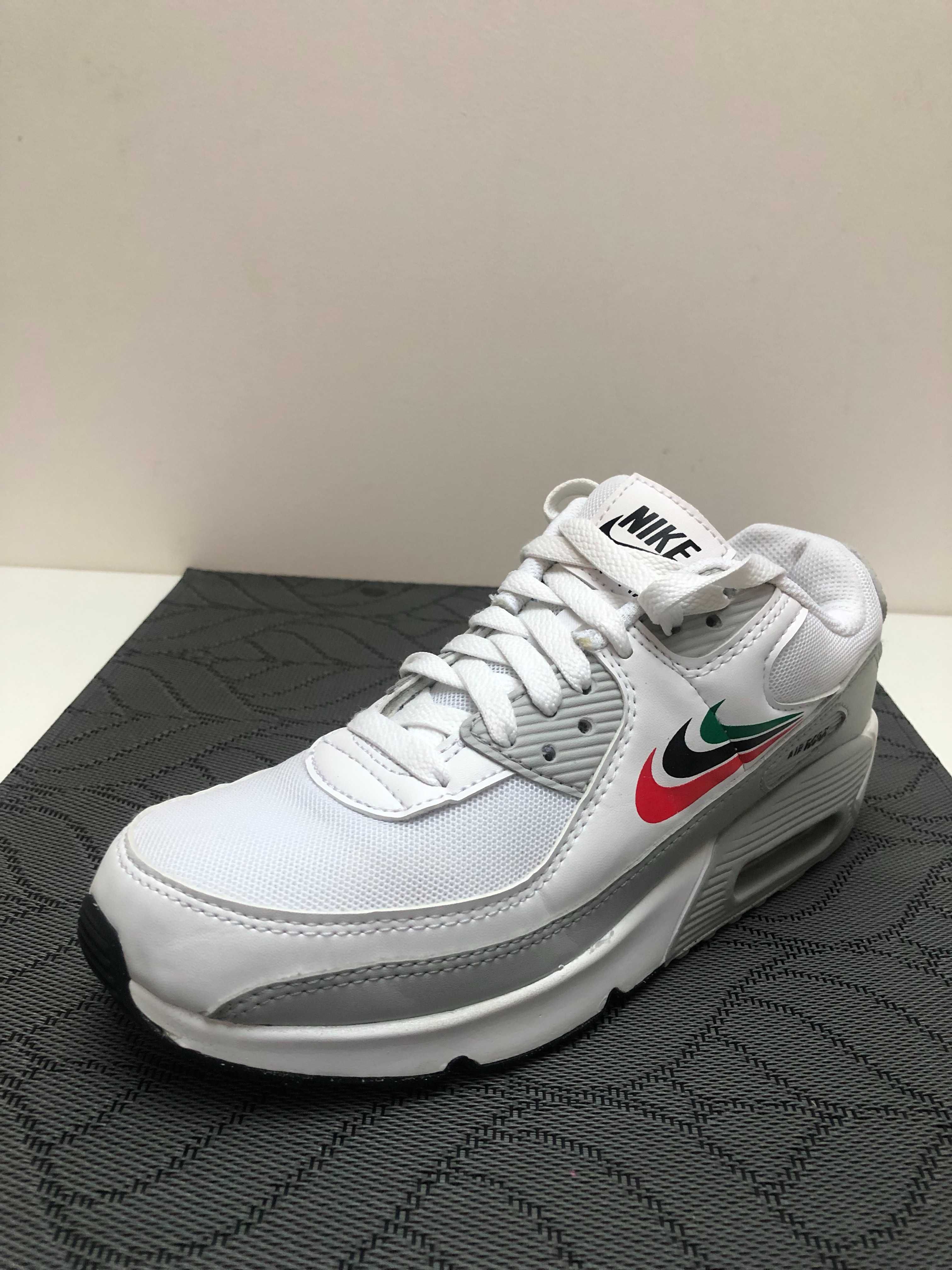 Buty Nike Air Max 90 gs  - damskie, białe, rozmiar 36.5