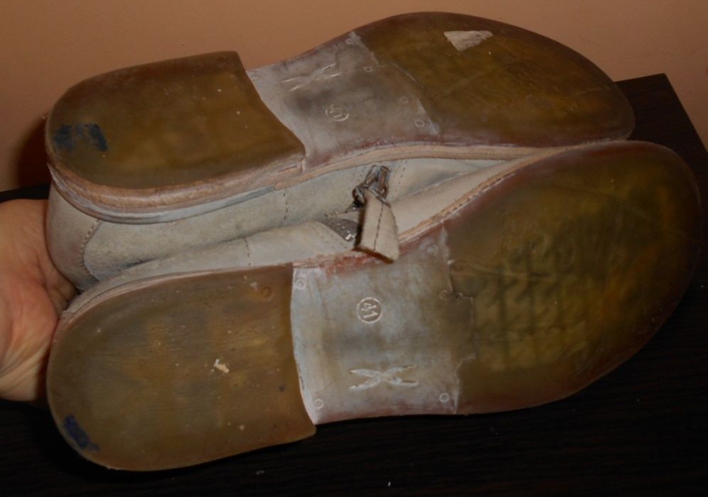 кожаные ботинки светлые демисезон 41 размер 26 см сапоги
