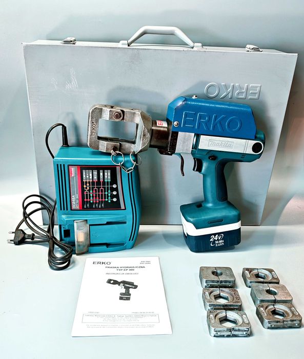 Zaciskarka Akumulatorowa Makita ERKO EP 300 Praska + Zestaw szczęk Box