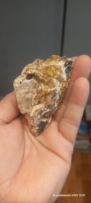 Minerały skamieniałości baryt, goethyt