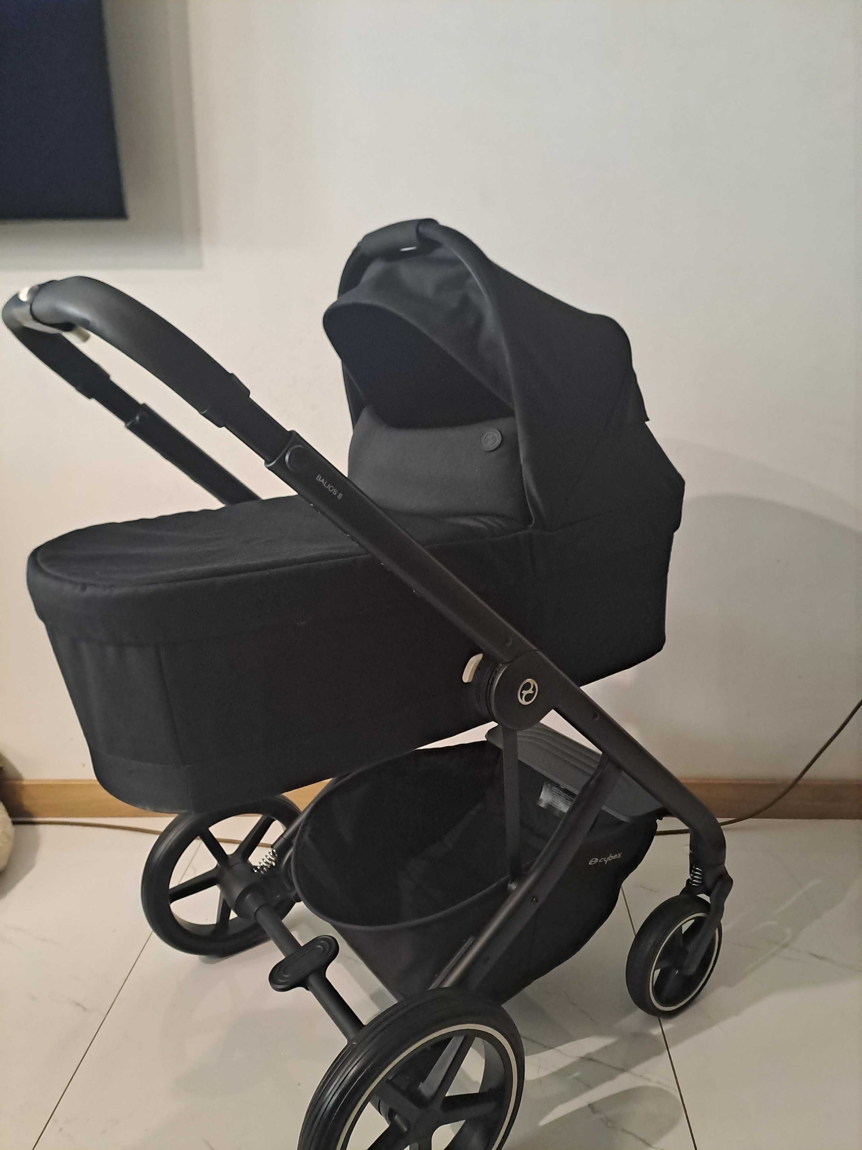 Cybex balios s lux deep black 3w1 z baza isofix