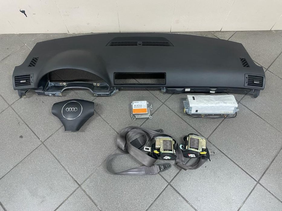Konsola deska airbag pasy komplet audi a4 b6 b7 wysyłka f-vat