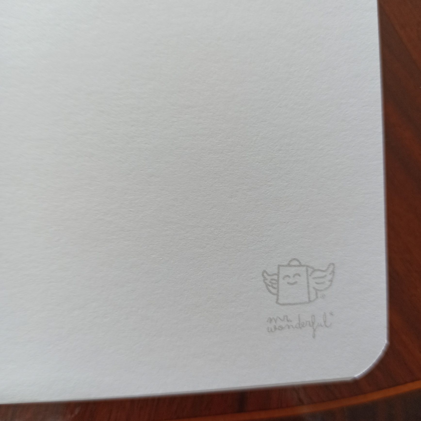 Caderno "mr. Wonderful"