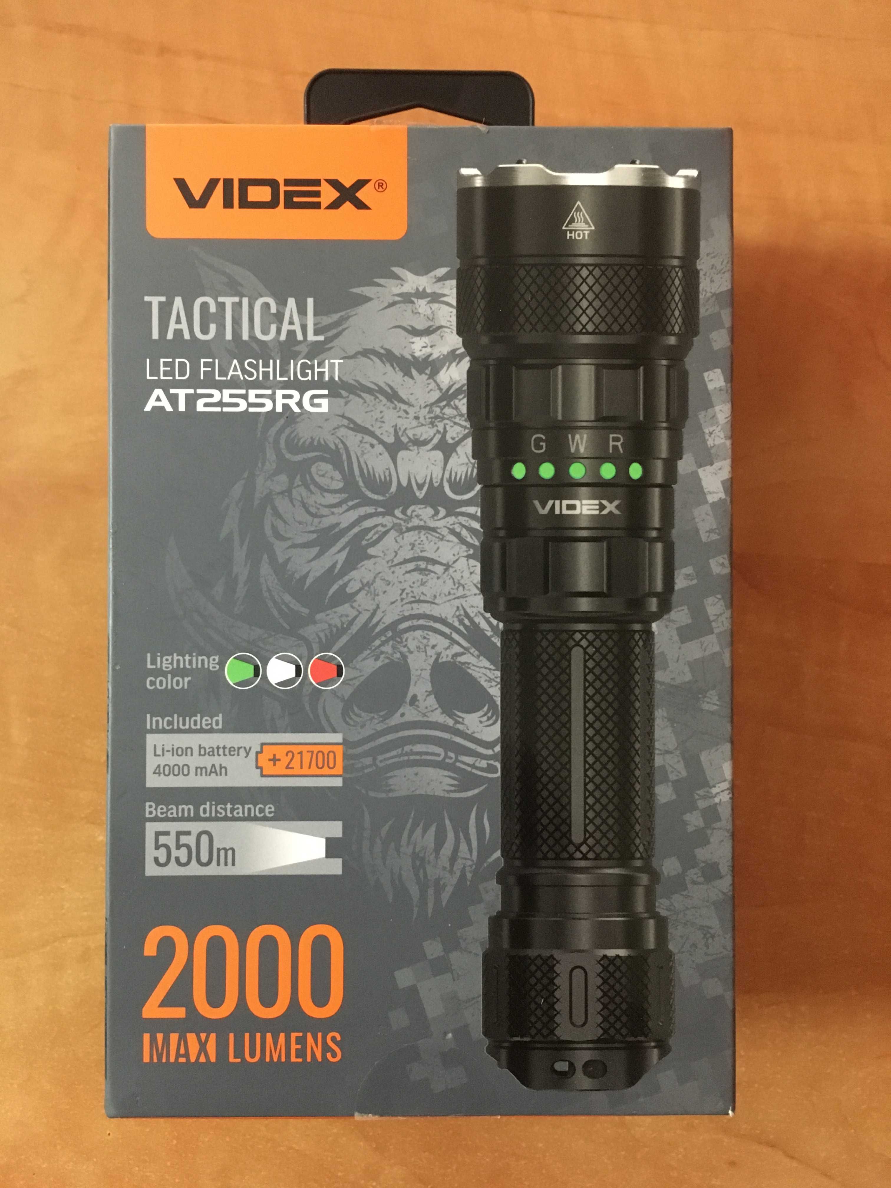 Фонарик videx at255rg