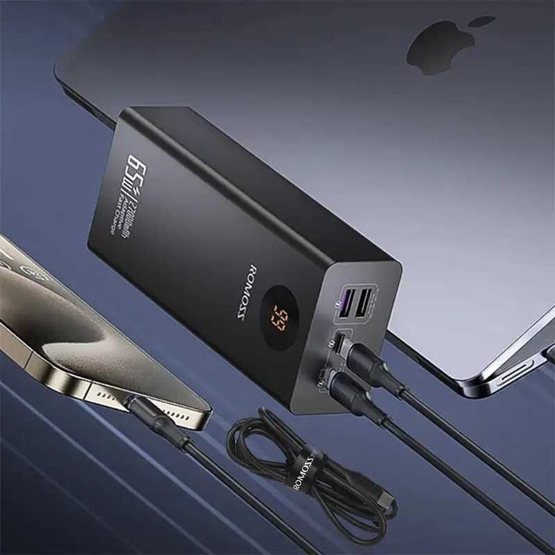 Зовнішній акумулятор Romoss PEA27S Pro 65 W 27000 mAh Black