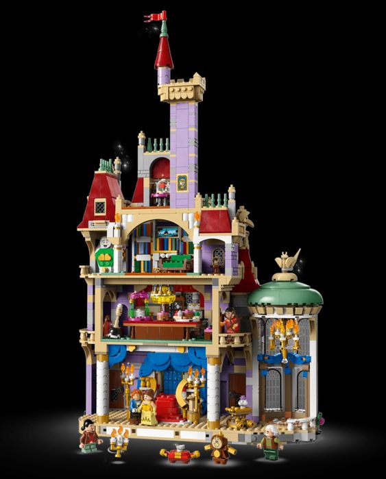 Klocki zamek Pięknej i Bestii 43263 kompatybilne z LEGO