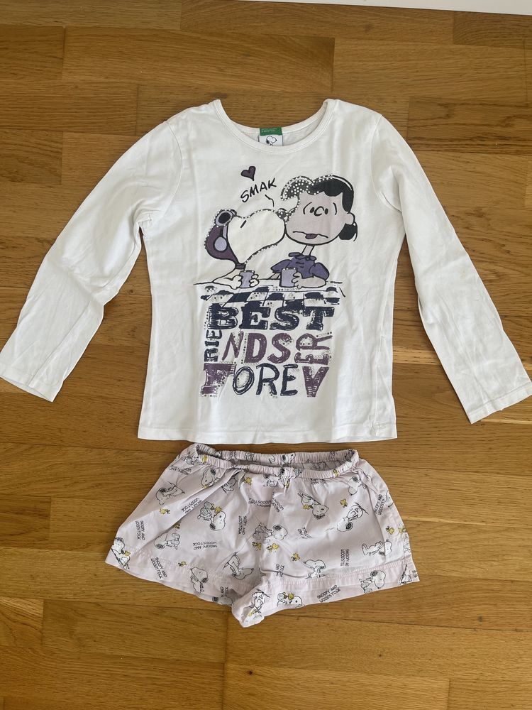 Pijama Benetton do Snoppy tamanho 5/6 anos
