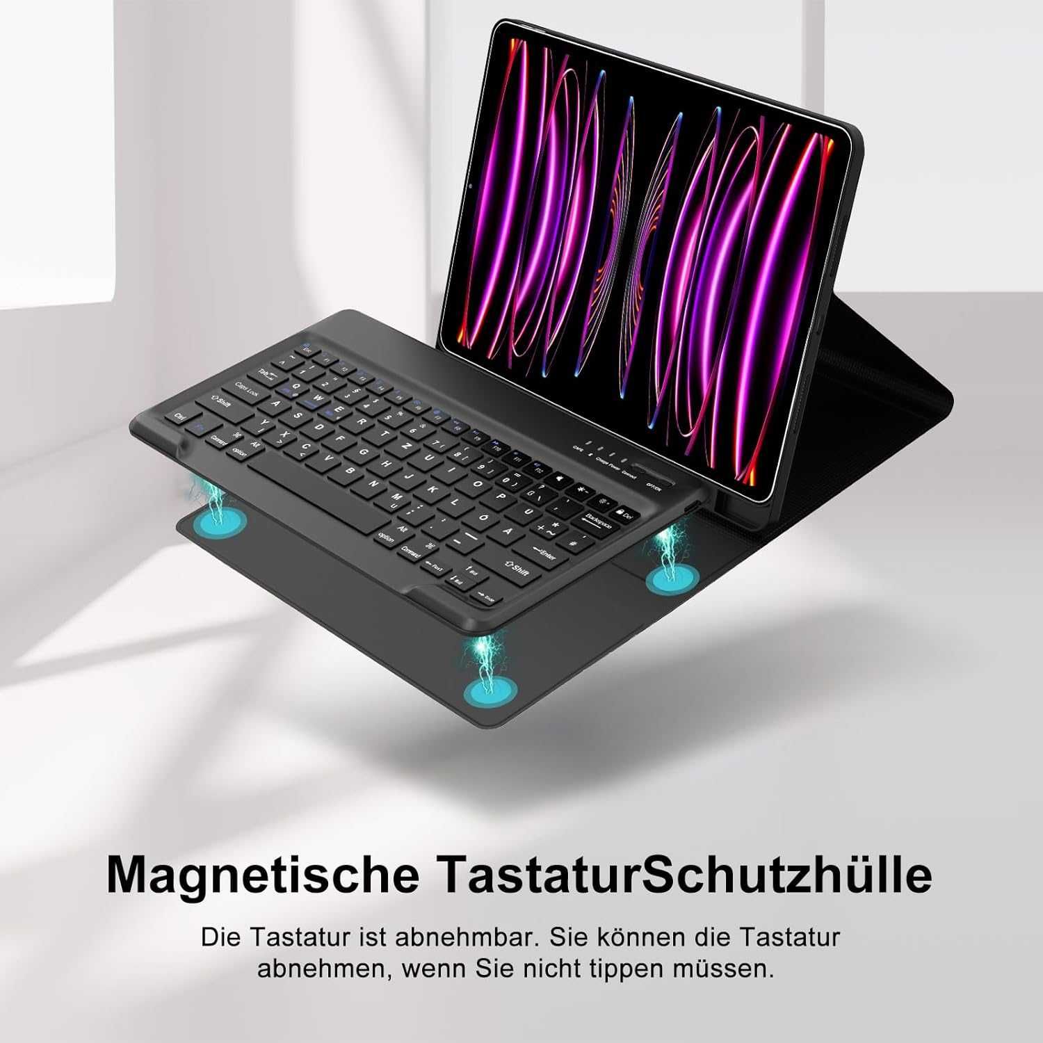 SENGBIRCH etui klawiatura bluetooth do iPad Pro 12.9" 6/5/4/3 czarne