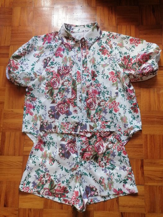 Conjunto blusa e calção