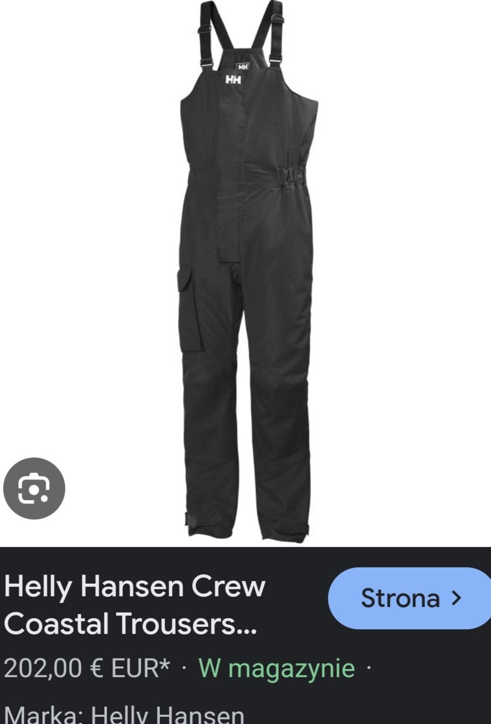 Helly Hansen nowe spodnie żeglarskie męskie r. L