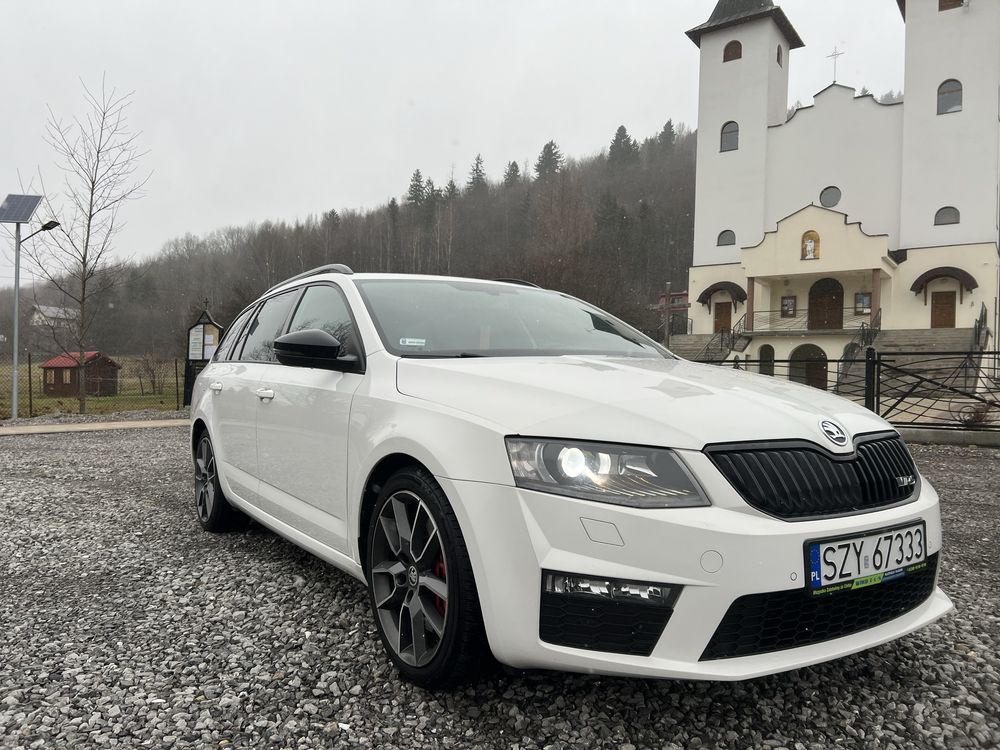 Piękna Biała Skoda Octavia RS*184 KM*Felgi 18 *Climatronic*Raty