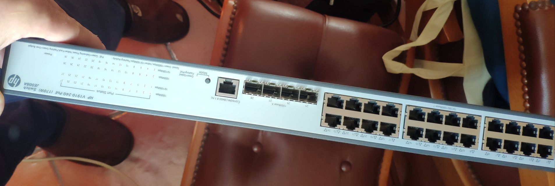 Switch HP POE de 24 portas a 1gbps