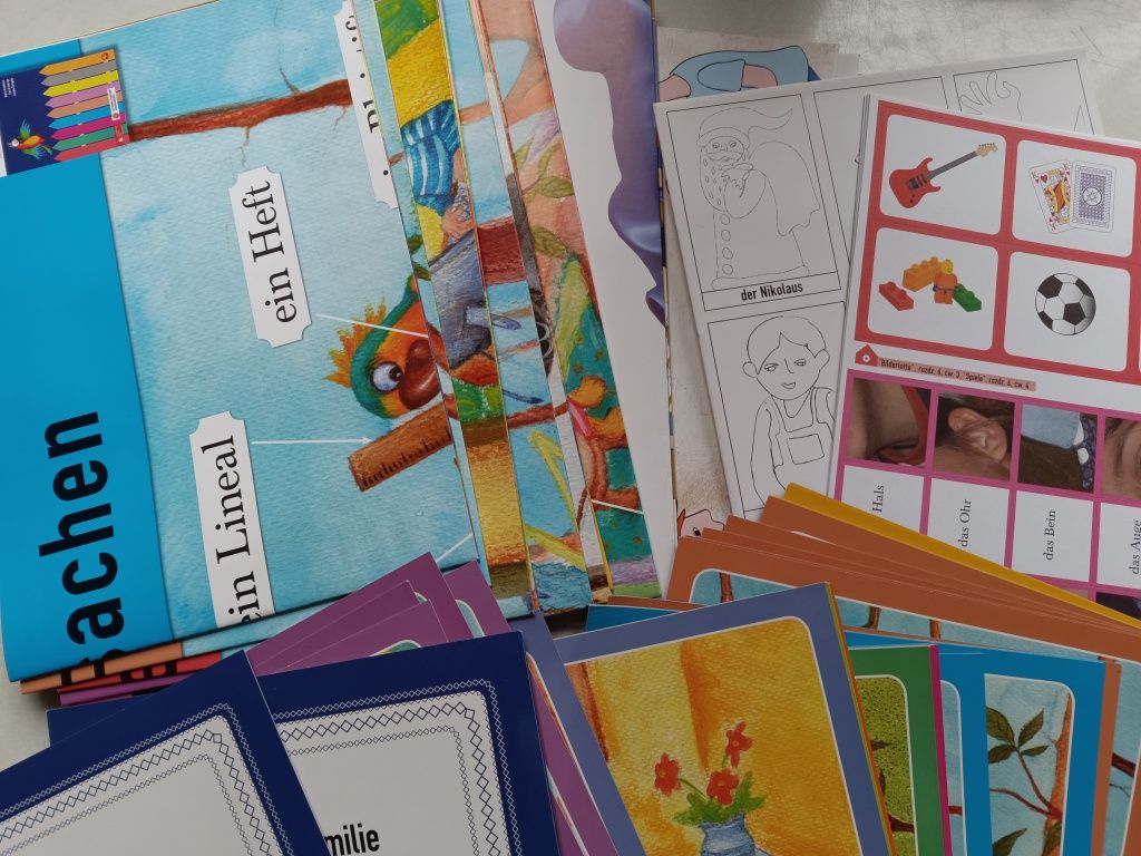 materiały edukacyjne do nauki niemieckiego dla dzieci plakaty karty