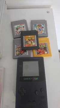Pack Gameboy color com 5 jogos.