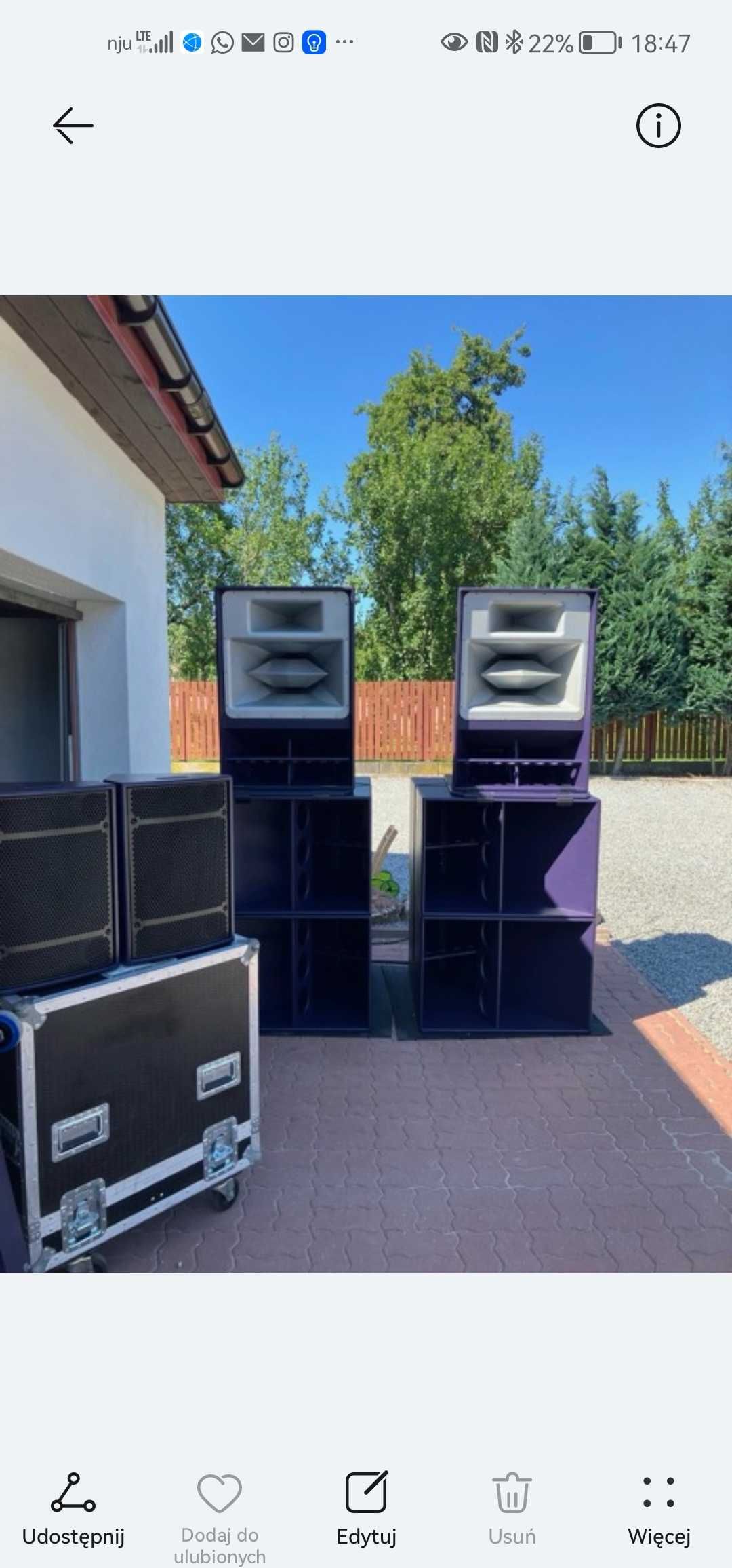 Namiot 5m na 10m Scena 5m na 5m. Nagłośnienie