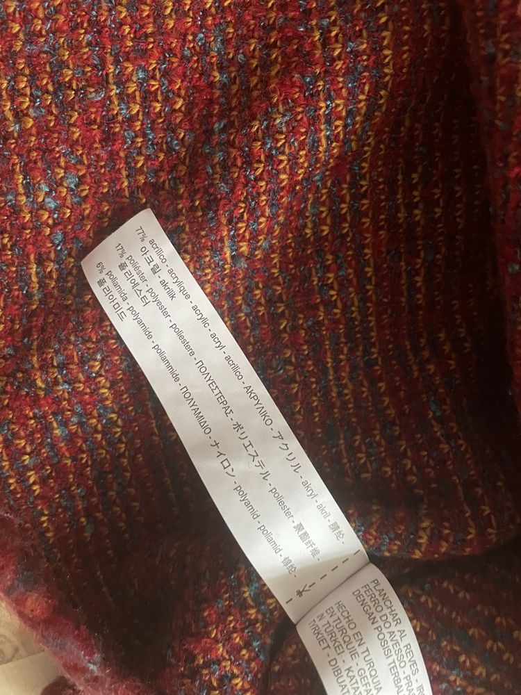 Sweter burgund Zara