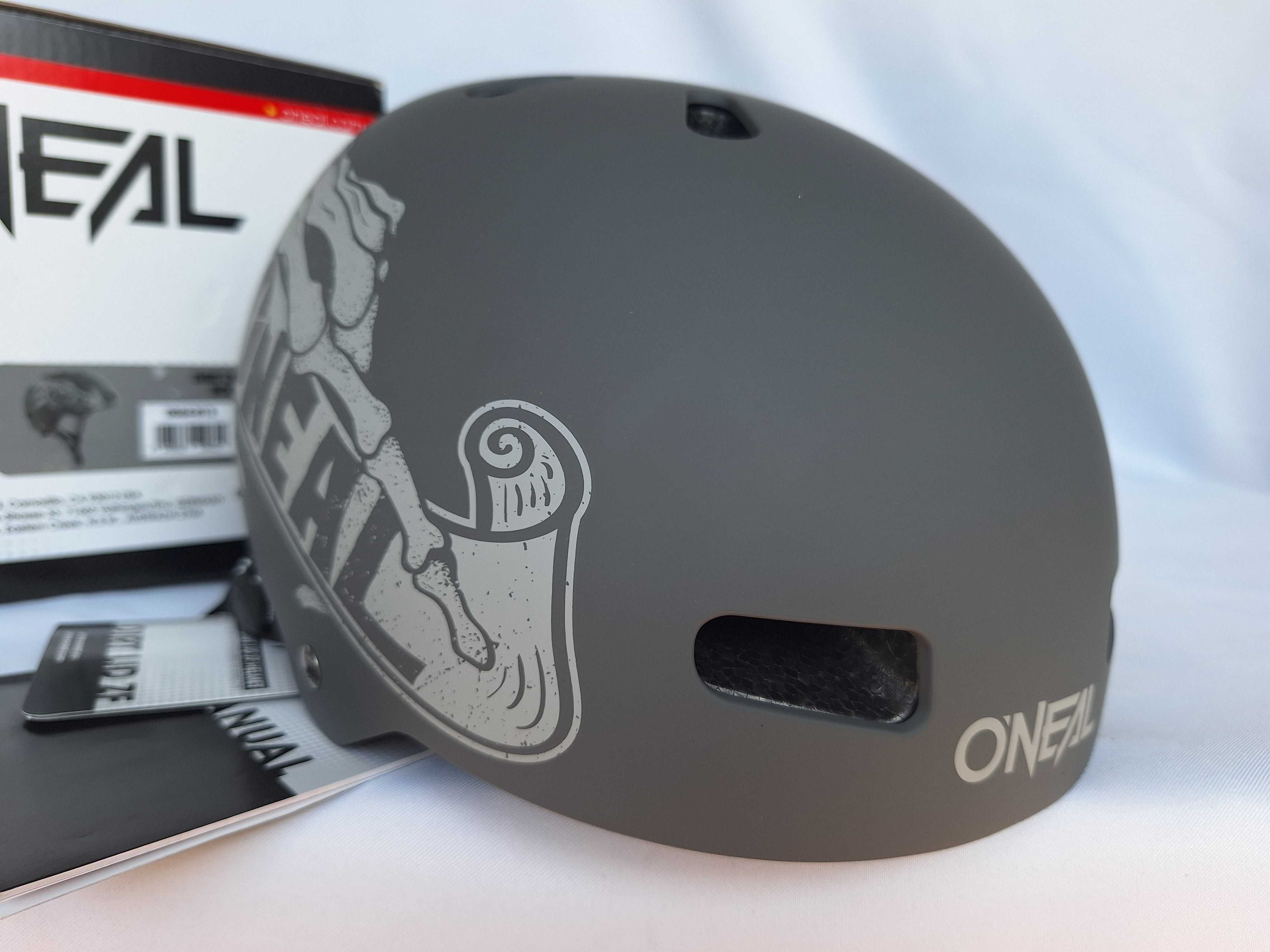 Kask rowerowy O'Neal Dirt Lid ZF Helmet Bones Gray M 55-59cm BMX