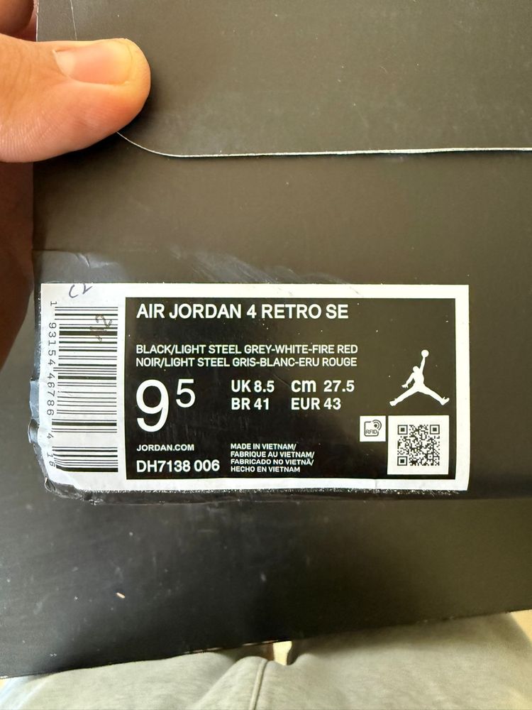 Jordan 4 Black Canvas