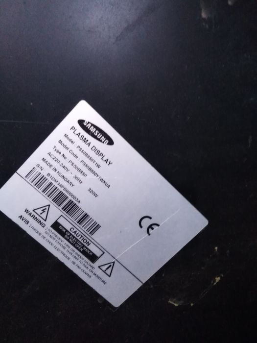 Два телевизора Самсунг, плазма, на запчасти