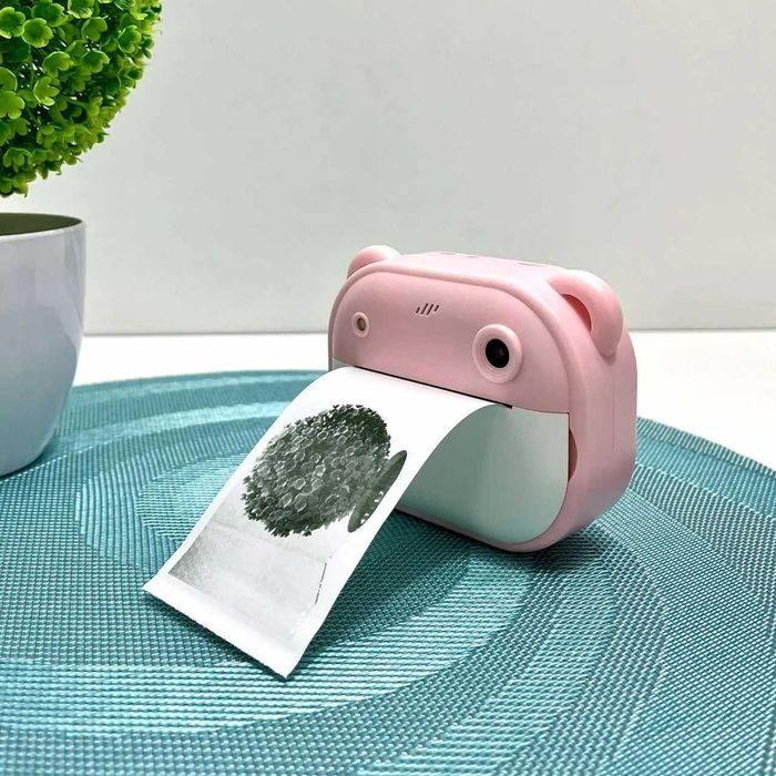 Фотоапарат-принтер чб друк  2 рулони термопапери фото відео ігри SD