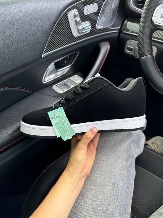 АКЦІЯ!DC Sneakers Court Graffik Black White 37 38 39 40 41 42 43 44 45