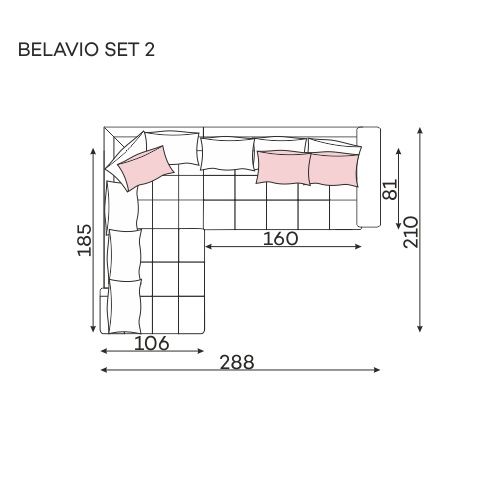 Narożnik belavio od befame
