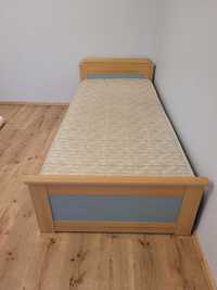 Łóżko 90x200 z materacem i pojemnikiem na pościel + gratisy