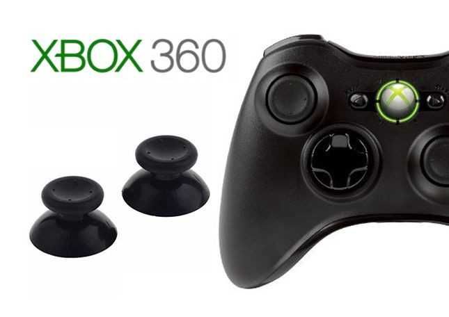 XBOX 360 - Analógicos Pretos para comando - [2 Unidades] - NOVOS
