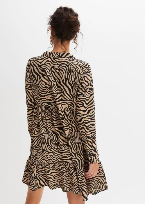B.P.C sukienka tunikowa zebra ^38