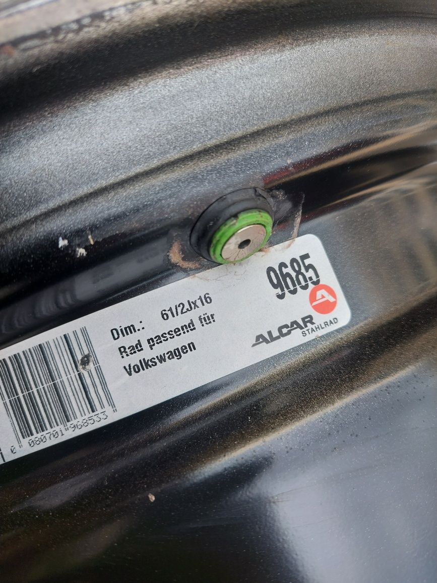 4x felgi stalowe 5x120 VW T5 6.5 J X 16 ET 51 Orginalne Alcar
