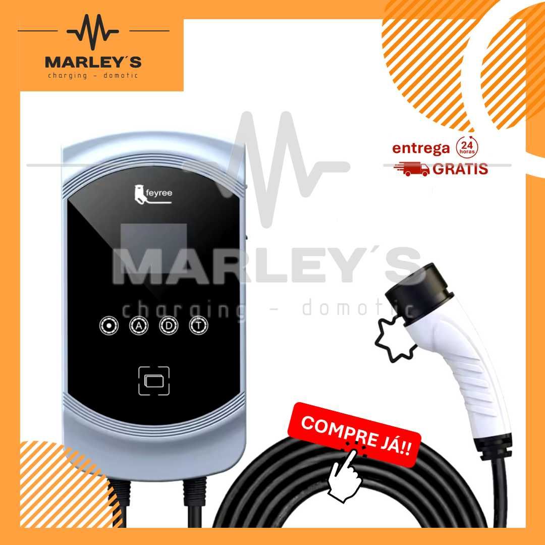 Wallbox Carregador 7,6 kw - 32 A - C/ APP - elétricos e híbridos