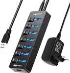 Hub USB Active 3.0 z zasilaczem, 7 portów