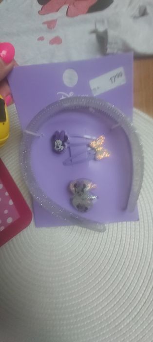 Mickey zestaw do włosów  opaska gumka spinki nowe