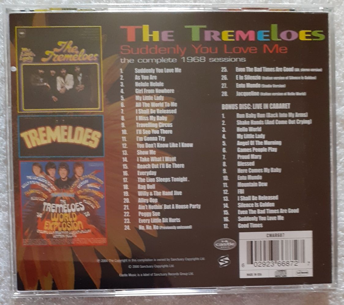 The Tremeloes ‎– Suddenly You Love Me:The Complete 1968 Sessions (2CD)