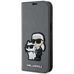 Etui Karl Lagerfeld Saffiano Karl&Choupette Na Iphone 14 - Srebrne
