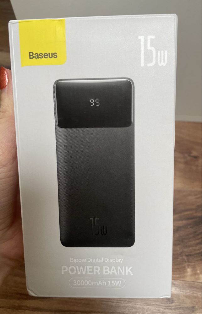 NOWY Powerbank Baseus Bipow 30000mAh 15W Czarny