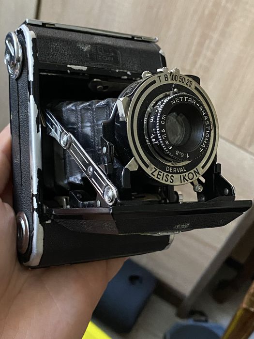 Aparat Zeiss Ikon Nettar Obiektyw Nettar Anastigmat 7,5 cm f/4.5