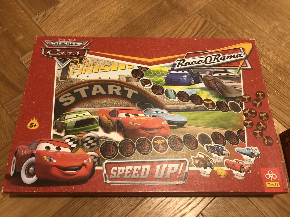 Auta Cars zestaw gra Speed Up i Memo memory 5+ kompletne dla dzieci