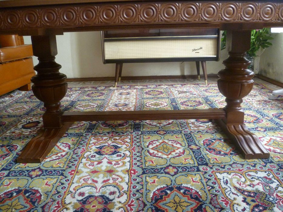 Mesa sala de estar retangular em madeira VINTAGE anos 60-70 Alemanha