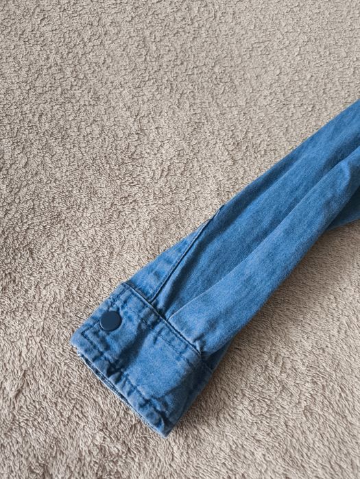 Koszula długi rękaw zapinana na guziki/napy jeans Cool Club r. 104
