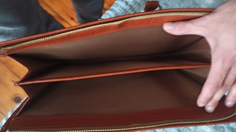 Stara aktówka skórzana ASKO-Szcxecin