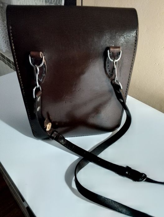 Torba  połowa skórzana