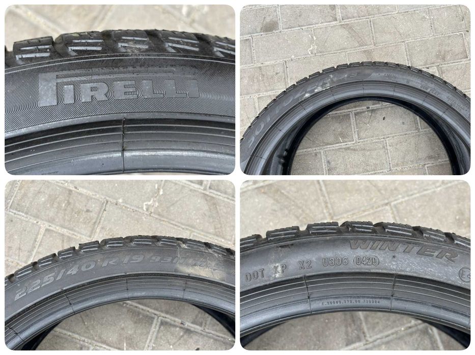 2X OPONY ZIMOWE 225/40R19 93H Pirelli Sottozero 3 XL RSC 5.9MM 2020R