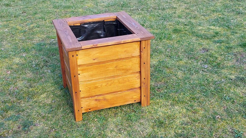 Donica drewniana ogrodowa