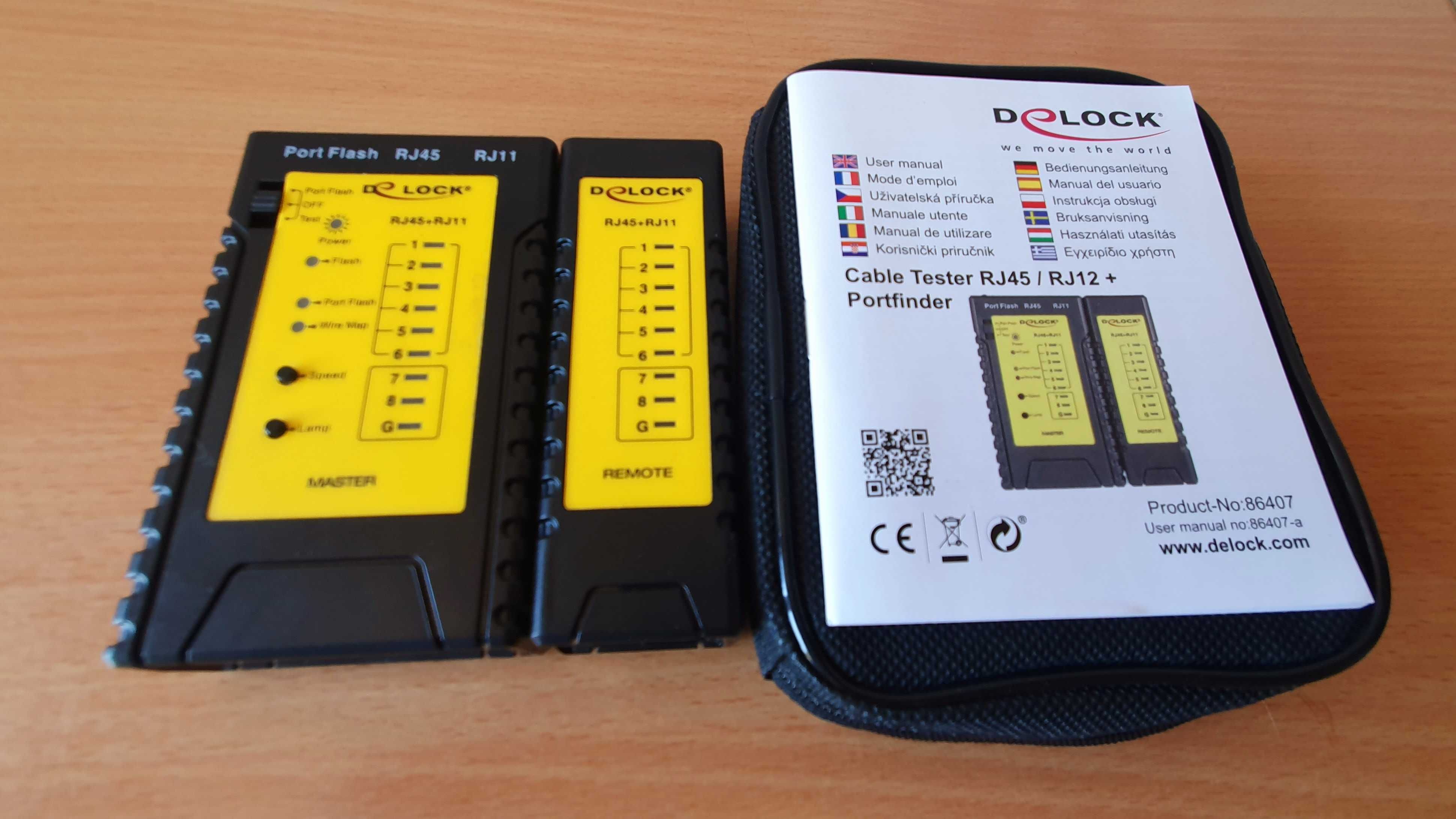 Tester kabli delock rj45+rj12