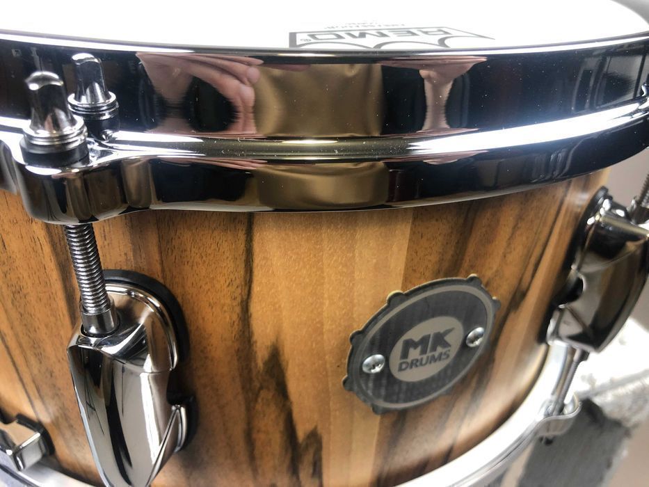 MK-Drums - Custom Stave Snare 12” x 6,5” - Walnut - Werbel Klepkowy